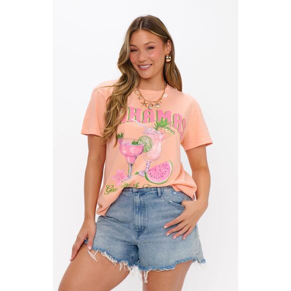 Show Me Your Mumu Check In Tee Bahamas Graphic 2X - Picture 2 of 6